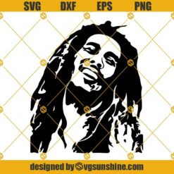 Bob Marley SVG Bundle, Bob Marley Silhouette, Bob Marley Cut File Vector Cricut Design