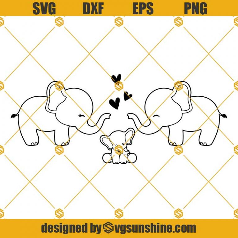 Mandala Elephant SVG, Baby Elephant SVG, Mandala Animal SVG