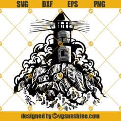 Lighthouse Clip Art PNG SVG DXF EPS Cricut
