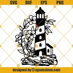 Currituck Lighthouse SVG, Carolina Lighthouse SVG, Outer Banks SVG, Lighthouse Cricut, Lighthouse Silhouette