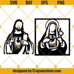 Mary Jesus SVG, Mother Of God SVG, Christian Vlipart Vector SVG, Jesus SVG