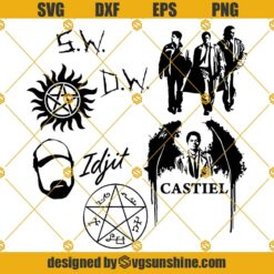 Supernatural SVG Bundle, Supernatural SVG PNG DXF EPS Cut Files For Cricut Silhouette