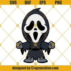 Layered SVG Chibi Scream For Cricut, Horror SVG, Vinyl File, Ghost SVG And PNG, Horror Movie SVG