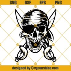Pirate Skull SVG, Crossbone SVG