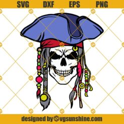 Pirate Skull SVG, Gothic SVG, Pirate SVG, Skeleton PNG Skull Clipart Skull Jack Sparrow Skull Vector