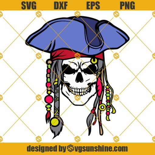 Pirate Skull SVG, Gothic SVG, Pirate SVG