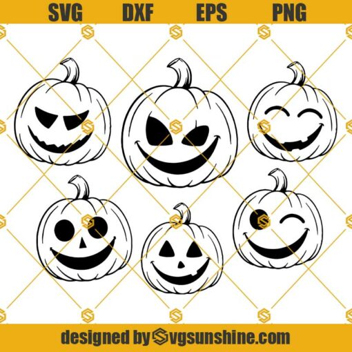 Pumpkin Face SVG Bundle, Pumpkin Carving SVG, Halloween Pumpkin SVG, Pumpkin Shirt SVG, Pumpkin Patch SVG, Kds Halloween SVG