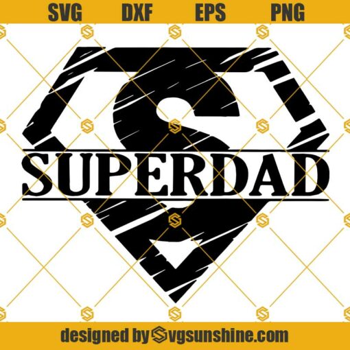 Super Dad SVG, Superman Logo SVG, Superhero SVG, Happy Father’s Day SVG, Dad SVG