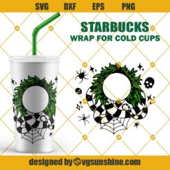 Beetlejuice Starbucks Cup SVG PNG DXF EPS Cricut