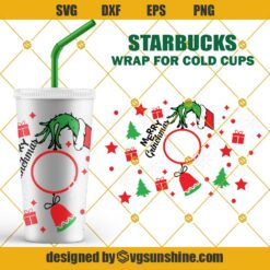 Grinch Full Wrap For Starbucks Venti Cold Cup SVG, I’ll Steal Christmas Starbucks Cold Cup SVG