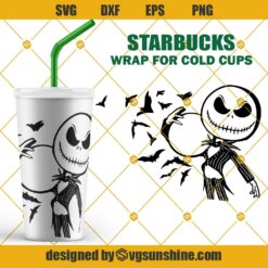 Jack Skellington SVG, Starbucks Cold Cup SVG, Halloween Starbuck SVG, Jack SVG