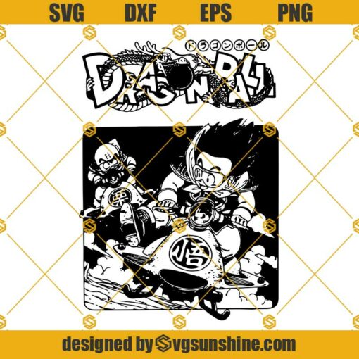 Dragon Ball Z SVG PNG DXF EPS Cut Files For Cricut Silhouette