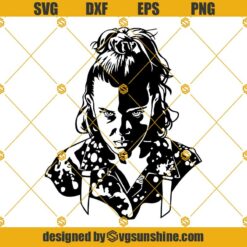 Eleven Stranger Things SVG PNG DXF EPS Cut Files For Cricut Silhouette