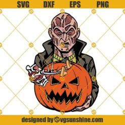 Freddy Krueger SVG, Pumpkin Carving SVG, Freddy Krueger Halloween SVG