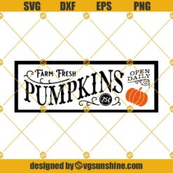 Farm Fresh Pumpkins SVG, A Fall SVG Cut File With Pumpkin Svg, Pumpkin Svg
