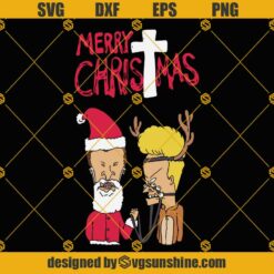 Beavis And Butthead Merry Christmas SVG PNG DXF EPS Cricut