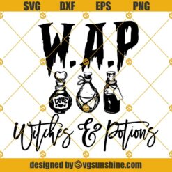 WAP Witches And Potions SVG, Love Potion SVG, Halloween Witch Potions SVG, Witch Halloween SVG