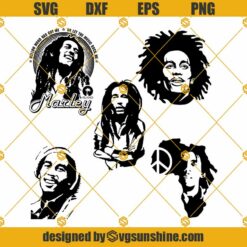 Bob Marley Every Little Thing Is Gunna Be Alright Svg Dxf Eps Png Cut Files Clipart Cricut Silhouette