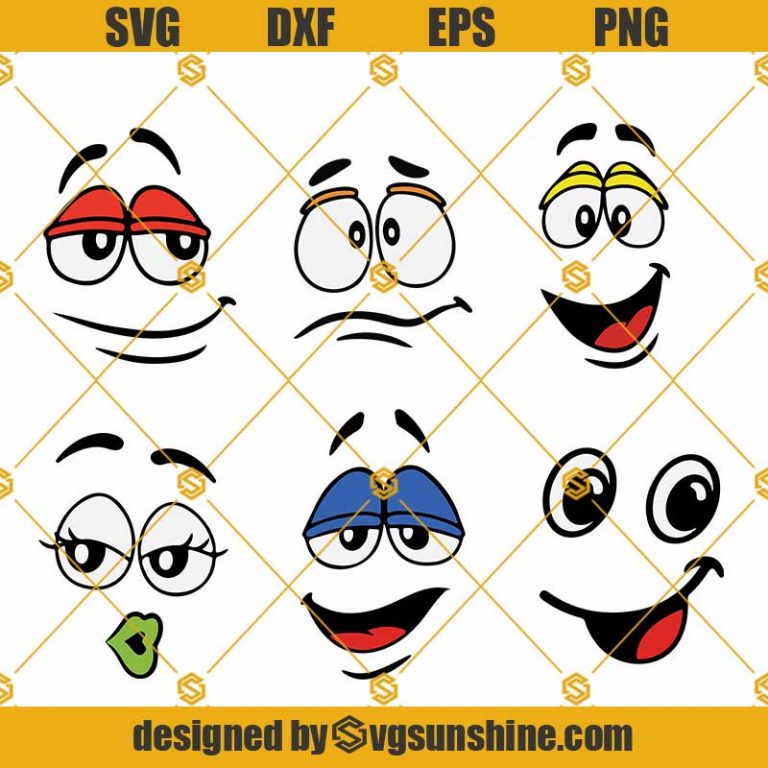 M And Ms Faces SVG Bundle, M And M Silhouette, M&Ms Faces SVG Clipart ...