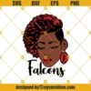 Falcons Black Woman SVG, Falcons Football SVG