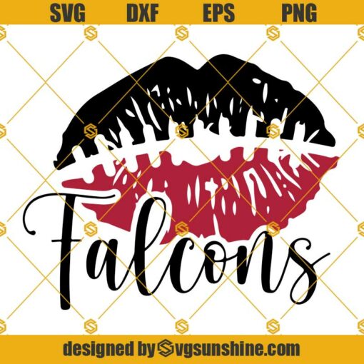 Falcons Lips SVG, Falcons SVG, Falcons PNG, Falcons Clipart, Falcons Cricut
