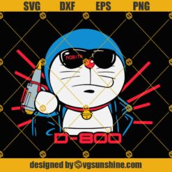 Doraemon SVG, Doraemon Vector Clipart, Doraemon PNG DXF EPS Cut Files For Cricut Silhouette Cameo