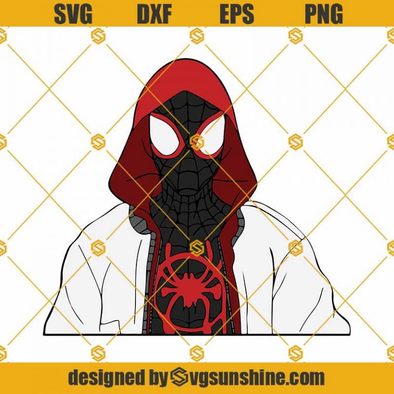 Miles Morales SVG, Miles Morales Spider Man SVG, Spiderman SVG, Marvel SVG