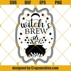 Witches Brew Label SVG, Witches Brew SVG, Halloween SVG, Witches SVG, Funny SVG, Witches Coffee SVG