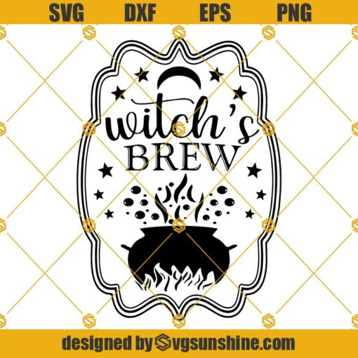 Witches Brew Label SVG, Witches Brew SVG, Halloween SVG