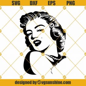 Marilyn Monroe SVG PNG DXF EPS, Marilyn Monroe Silhouette Cricut