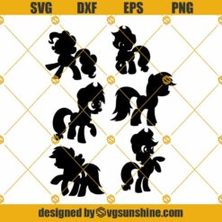 My Little Pony SVG, Disney Pony Mouse Ears SVG PNG DXF EPS Cut Files