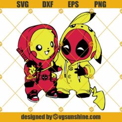 Baby Deadpool and Pikachu SVG, Superhero SVG, Marvel SVG, Deadpool SVG, Pikachu SVG, Pokemon SVG
