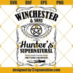 Winchester and Sons Hunters Supernatural SVG