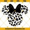 Black Minnie Mouse Head And Ears SVG
