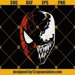 Spiderman Venom SVG, Superhero PNG, Marvel Comics SVG