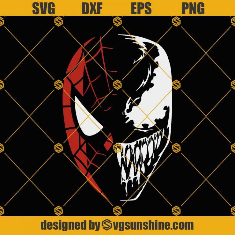 Spiderman Venom SVG, Superhero PNG, Marvel Comics SVG