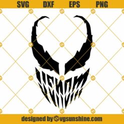 Venom SVG PNG DXF EPS Cut Files For Cricut Silhouette
