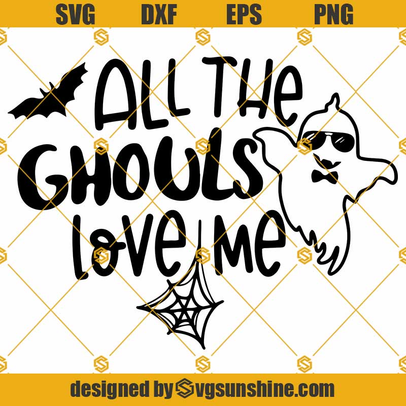 All The Ghouls Love Me SVG, Kids Halloween SVG, Boy Halloween Shirt SVG