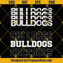 Bulldogs Team SVG, Bulldogs Half Football Half Player SVG, Football Season SVG