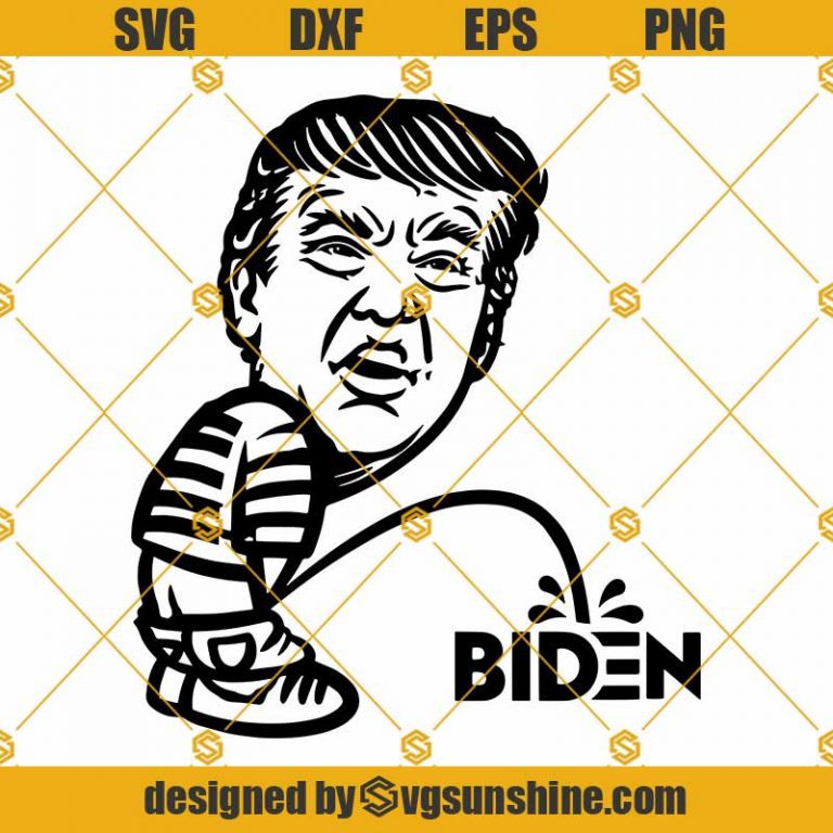 Trump Peeing On Biden SVG PNG EPS DXF, Trump Peeing SVG, Trump Pissing ...