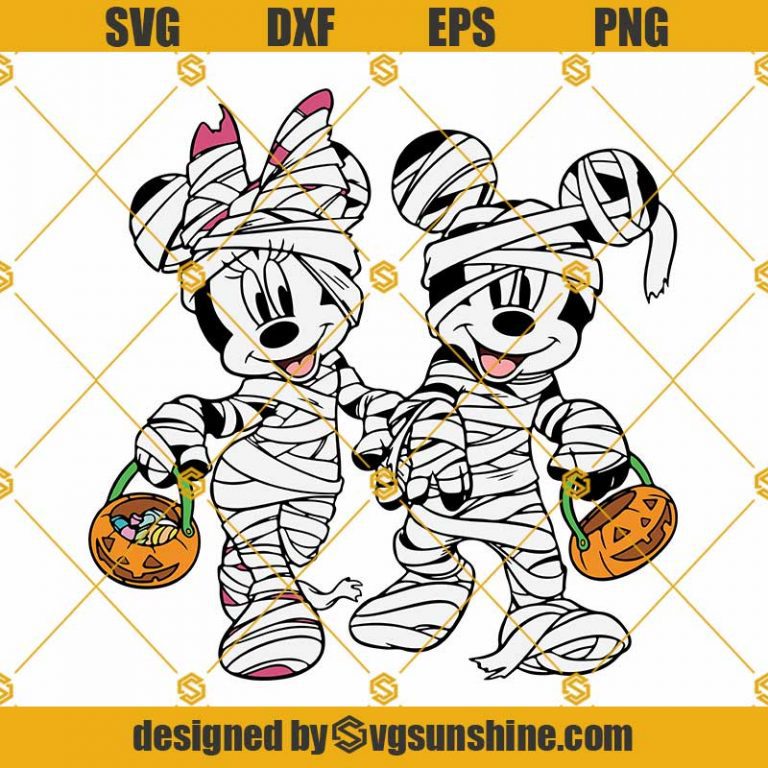 Mickey Minnie Mouse Mummy SVG, Disney Halloween SVG, Mickey Halloween ...