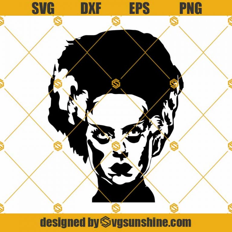 Bride Of Frankenstein SVG, Horror Movie Monster SVG