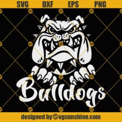 Bulldogs SVG, Bulldog SVG, Bulldog Clipart, Bulldog Cut Files Silhouette, Files For Cricut, Bulldog Vector
