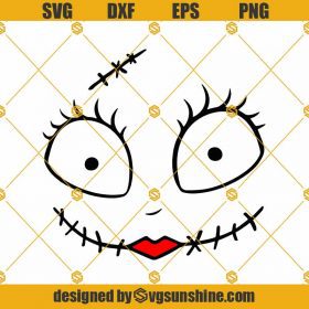 Sally Face SVG, Inspired By The Nightmare Before Christmas Movie SVG ...