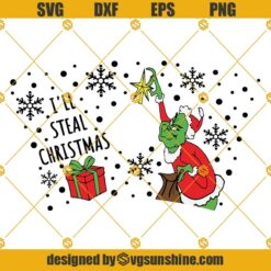 Grinch Full Wrap For Starbucks Venti Cold Cup SVG