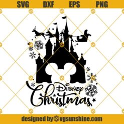 Disney Christmas SVG PNG DXF EPS Cricut Silhouette