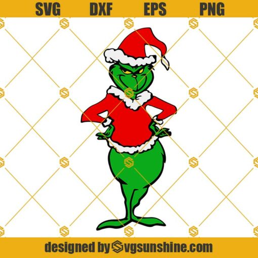 Grinch SVG, Grinch Christmas SVG, Grinchmas SVG, Grinch Face SVG Cut File