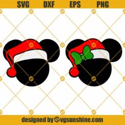 Mickey And Minnie Christmas SVG Bundle