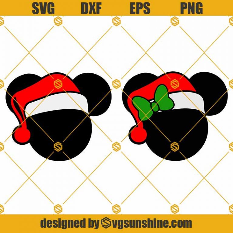 Mickey And Minnie Christmas SVG Bundle, Disney Christmas SVG, Bundle