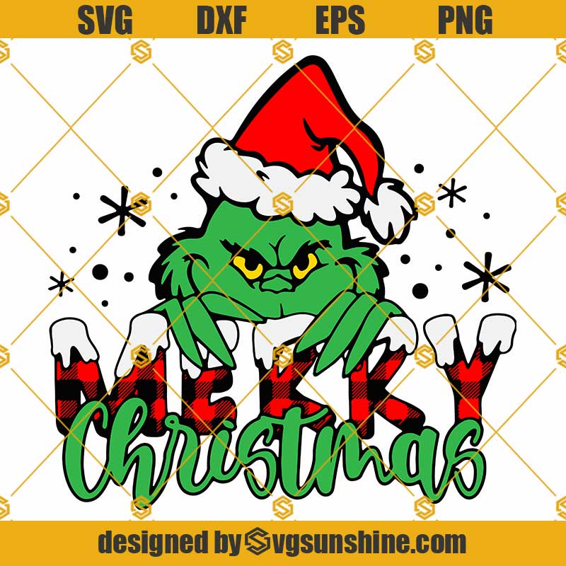 Grinch Merry Christmas SVG, Grinch Christmas SVG, Grinch Shirt Design